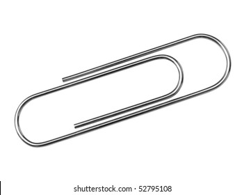 Paper clip with clipping path.