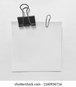 Paper Clip Holding Blank Paper Sheet Stock Photo 1160936716 | Shutterstock