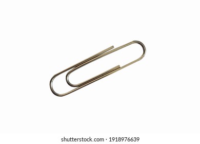 Paper clip isolated on white background. - Shutterstock ID 1918976639