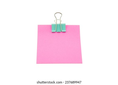 Note Paper Clip Isolated On White Stock Photo 202494508 | Shutterstock