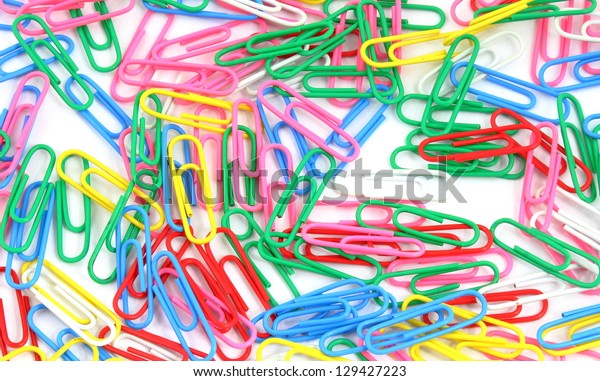 Paper Clips Background Stock Photo 129427223 | Shutterstock