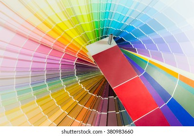 Paper Color Card On Color Chart Stock Photo 380983660 | Shutterstock