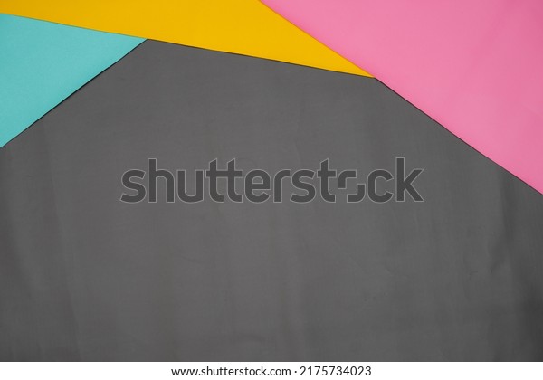 Paper\
with contrasting colors layered for background. The color tone is\
divided at the top for the line partition as a copy space. simple\
and minimalist flat lay composition for wallpaper\
