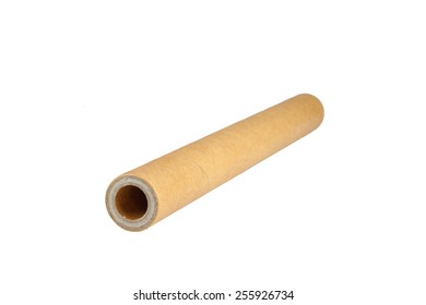 Paper core isolated on  white background
