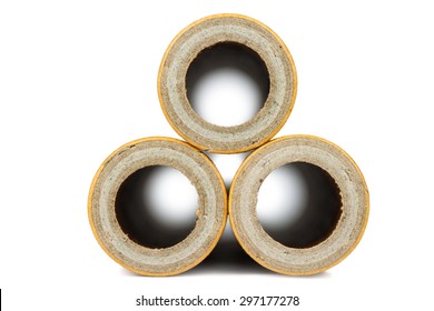 Paper core isolated on a white background