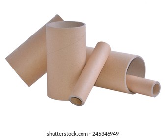 Paper core with white background