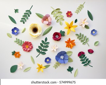 Paper Craft Flower Decoration Concept