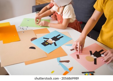 Paper Craft For Kids. DIY American Man Made For Thanksgiving Day. Create Art For Children