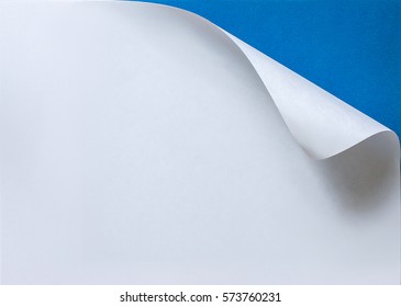 Paper With Curled Edge.