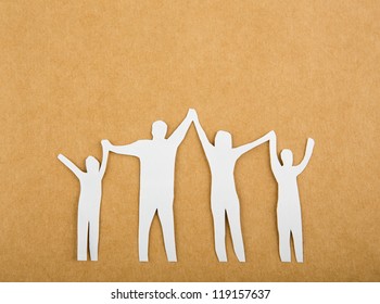 Paper Cut Of Family