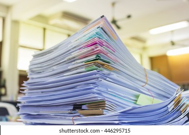 Paper Documents Stacked Archive Stock Photo 446295715 | Shutterstock