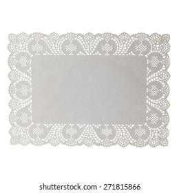 Paper Doily Isolated On White Background