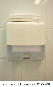 Paper Hand Towel Dispenser In Bathroom