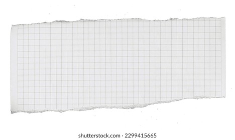 paper has grid lines torn into pieces isolated on white background  - Shutterstock ID 2299415665