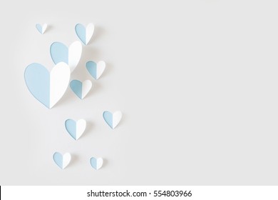 Paper Heart Cut From Paper.