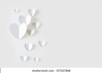 Paper Heart Cut From Paper.