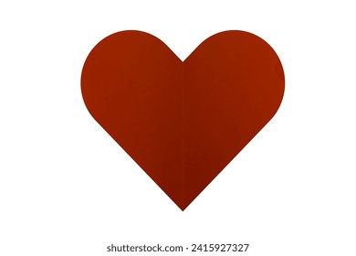 a paper heart on the white background - Powered by Shutterstock