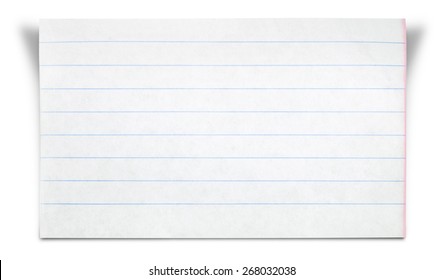 Paper, Index Card, Blank.