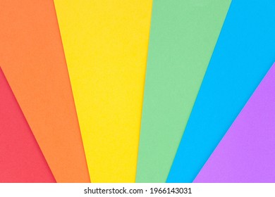 Paper with lgbt colors for background. Pride community. Rainbow colors.