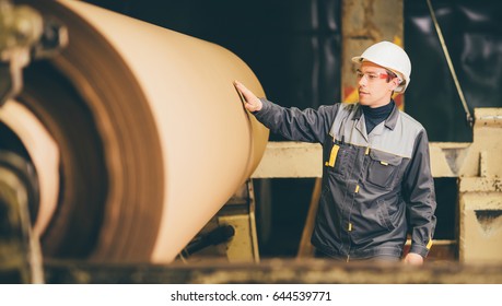 at paper making factory - Shutterstock ID 644539771