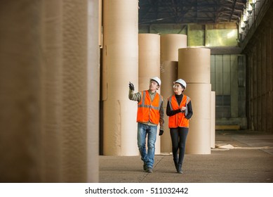 Paper Mill Factory Workers