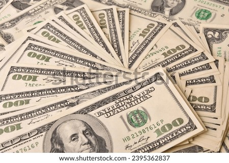 Paper money lot of dollar banknotes