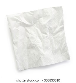 Paper Napkin Isolated On White Background