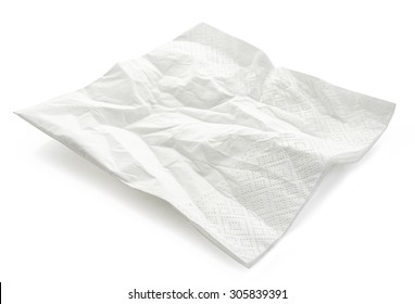 Paper Napkin Isolated On White Background