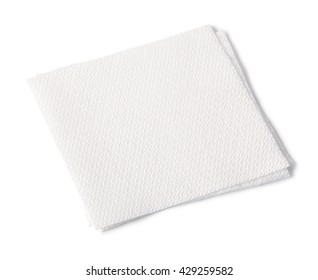 Paper Napkin Isolated On White Background 