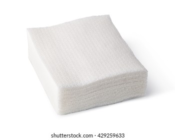 Paper Napkin Isolated On White Background 