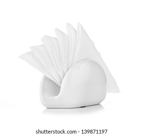 Paper Napkin On White Background