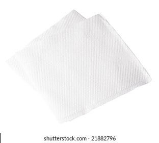 Paper Napkin On White Background