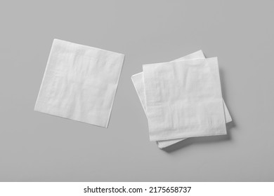 Paper napkin stack mockup copy space for your logo or graphic design