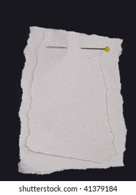paper note with pin