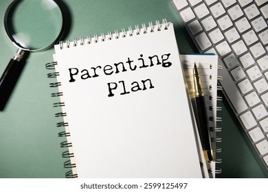 paper note with text parenting plan