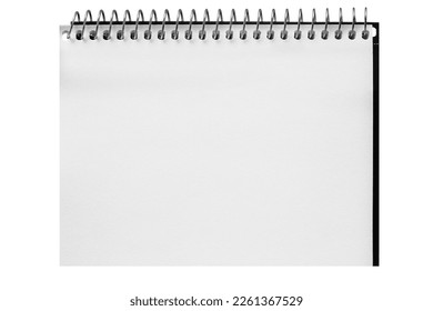 paper page notebook isolated on the cut background