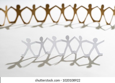Paper people - figurines. - Shutterstock ID 1020108922