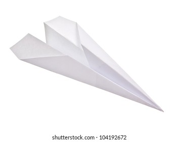 Paper Plane Isolated On White Background