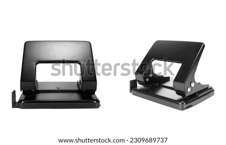 Paper punch tool with isolated white background