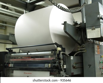 Paper Roll On Web Printing Press