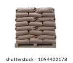 Paper sacks isolated on white background.