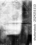 Paper Scan Texture Photocopy. Grunge Rough Black And White Distressed Film Noise Grain Overlay Texture