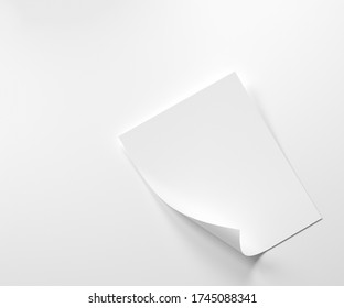 
Paper sheet isolated on white background.