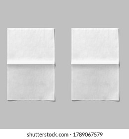 Paper sheet isolated on white background.
