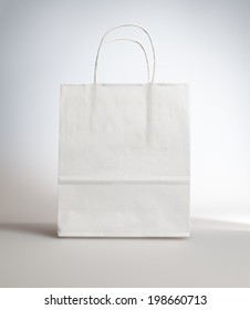 Paper shopping bag studio shot