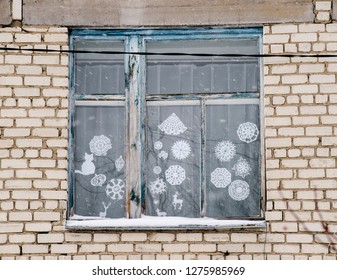 Paper Snowflakes On The Window