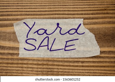 Paper Sticker Tape Tag Word Yard Sale