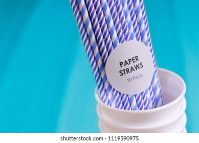 Paper straws environment friendly biodegradable landfill drink cup renewable resource pollution