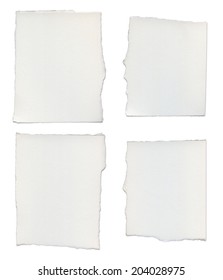 Paper Tears, Isolated On White With Clipping Path