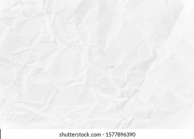 Paper texture Crumpled White Top view 